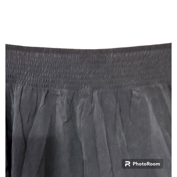 L'Agence Smocked Neck Black Silk Top Blouse S/P - Picture 2 of 5